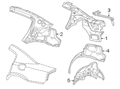 QUARTER PANEL. INNER STRUCTURE.