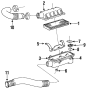 PCV filter bracket. PCV filter frame. 