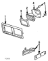 FRONT LAMPS. CORNER & SIDE MARKER LAMPS. HEADLAMP COMPONENTS.