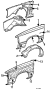 Image of Extension. Hinge. Pillar. (Rear). plate. Reinforcement. image for your Chrysler LeBaron  