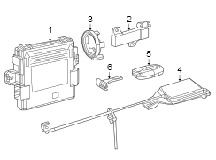 Keyless entry components.