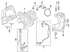 Shield. Heat. Exhaust. Turbocharger Mount. Exhaust Heat Shield.