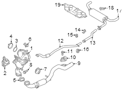 Exhaust Intermediate Pipe (Front)