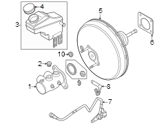 Cowl. Components on dash panel.