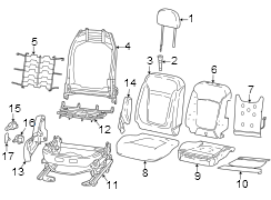 Seats & tracks. Passenger seat components.