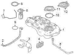 Evaporative Emissions System Line Clip