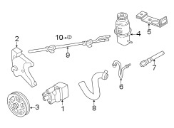 STEERING GEAR & LINKAGE. PUMP & HOSES.