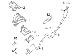 EXHAUST SYSTEM. EXHAUST COMPONENTS. MANIFOLD.