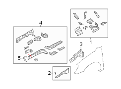 FENDER. STRUCTURAL COMPONENTS & RAILS.