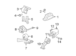 ENGINE / TRANSAXLE. ENGINE & TRANS MOUNTING.