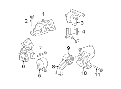 ENGINE / TRANSAXLE. ENGINE & TRANS MOUNTING.