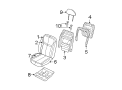 SEATS & TRACKS. FRONT SEAT COMPONENTS.