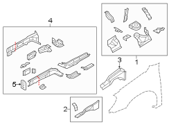 FENDER. STRUCTURAL COMPONENTS & RAILS.