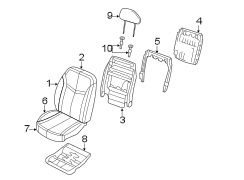 SEATS & TRACKS. FRONT SEAT COMPONENTS.