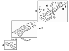 REAR BODY & FLOOR. FLOOR & RAILS.