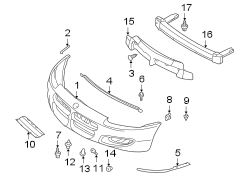 FRONT BUMPER. BUMPER & COMPONENTS.