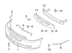 FRONT BUMPER. BUMPER & COMPONENTS.