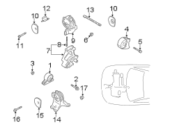 ENGINE / TRANSAXLE. ENGINE & TRANS MOUNTING.