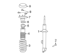 FRONT SUSPENSION. STRUTS & COMPONENTS.