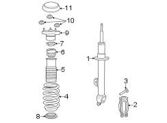 FRONT SUSPENSION. STRUTS & COMPONENTS.