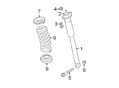 REAR SUSPENSION. SHOCKS & COMPONENTS.