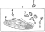 FRONT LAMPS. HEADLAMP COMPONENTS.