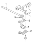 FRONT SUSPENSION. STABILIZER BAR & COMPONENTS.