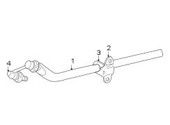 REAR SUSPENSION. STABILIZER BAR & COMPONENTS.