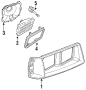 Image of Ring. Mount. Seat. HEADLIGHT. Beam. housing. Sealed. image for your 1988 Dodge Daytona 2.5L M/T Base Hatchback 