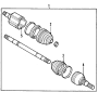 DRIVE AXLES. AXLE SHAFTS & JOINTS. FRONT AXLE.