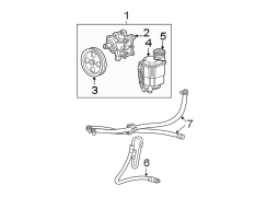 STEERING GEAR & LINKAGE. PUMP & HOSES.