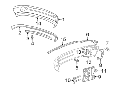 FRONT BUMPER. BUMPER & COMPONENTS.