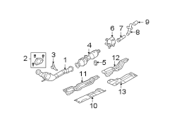 EXHAUST SYSTEM. EXHAUST COMPONENTS.