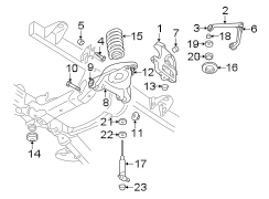 FRONT SUSPENSION. SUSPENSION COMPONENTS.