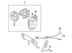 STEERING GEAR & LINKAGE. PUMP & HOSES.