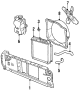 COOLING FAN. RADIATOR & COMPONENTS. RADIATOR SUPPORT.