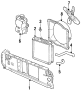 COOLING FAN. RADIATOR & COMPONENTS. RADIATOR SUPPORT.