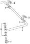 FRONT SUSPENSION. STABILIZER BAR & COMPONENTS.