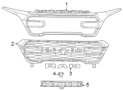 Image of Grille Molding (Upper, Lower) image