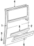 SIDE LOADING DOOR. DOOR & COMPONENTS. EXTERIOR TRIM.