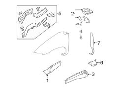 FENDER. STRUCTURAL COMPONENTS & RAILS.