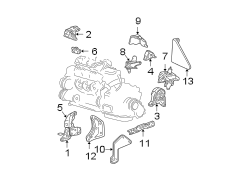 ENGINE / TRANSAXLE. ENGINE & TRANS MOUNTING.