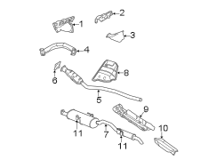 EXHAUST SYSTEM. EXHAUST COMPONENTS. MANIFOLD.