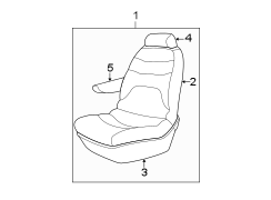 SEATS & TRACKS. FRONT SEAT COMPONENTS.