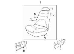 SEATS & TRACKS. REAR SEAT COMPONENTS.