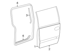 SIDE LOADING DOOR. DOOR & COMPONENTS.