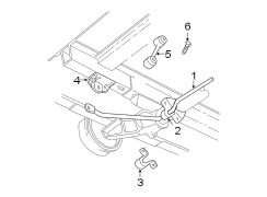 REAR SUSPENSION. STABILIZER BAR & COMPONENTS.