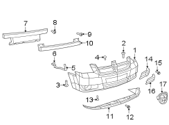 FRONT BUMPER. BUMPER & COMPONENTS.