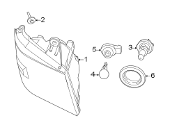 FRONT LAMPS. HEADLAMP COMPONENTS.