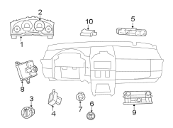 INSTRUMENT PANEL. CLUSTER & SWITCHES.